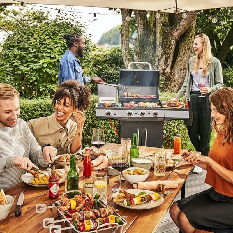 Electric Grill Scrubber With Changeable Head Battery Powered Barbecue Tool