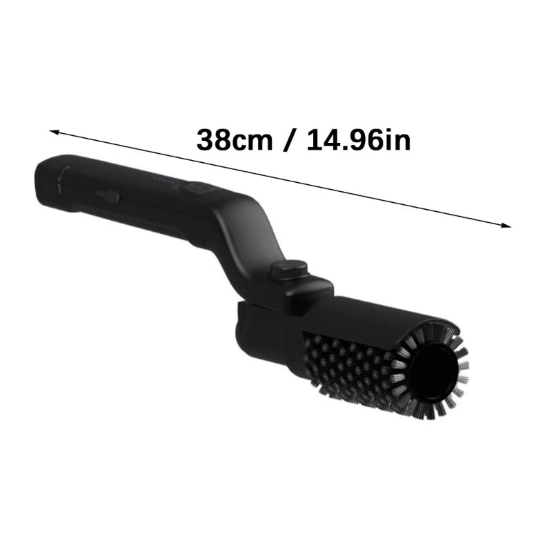 Electric Grill Scrubber With Changeable Head Battery Powered Barbecue Tool