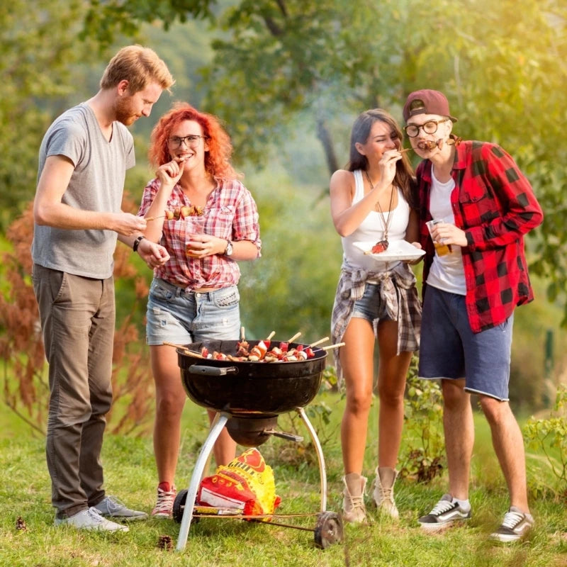 Electric Grill Scrubber With Changeable Head Battery Powered Barbecue Tool